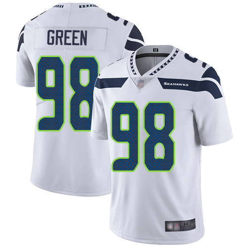 Seattle Seahawks Limited White Men Rasheem Green Road Jersey NFL Football 98 Vapor Untouchable